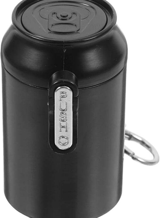 صينية جيب محمولة بسدادة محكمة الإغلاق لمنع التسرب، حاملة سجائر للسفر سهلة التنظيف باللون الأسود - Image 1